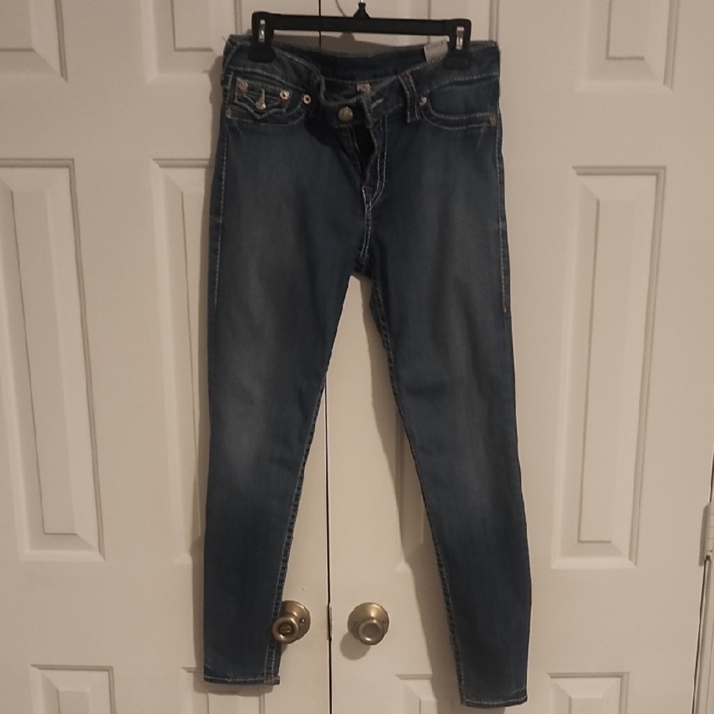 True Religion Dark Blue Skinny Jeans